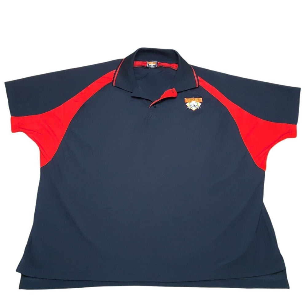 Cooperstown Dreams‎ Park Polo Shirt Mens Large Navy Red Baseball Authentic